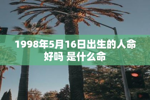 1998年5月16日出生的人命好吗 是什么命