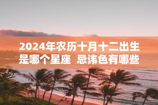 2025年农历十月十二出生是哪个星座 忌讳色有哪些
