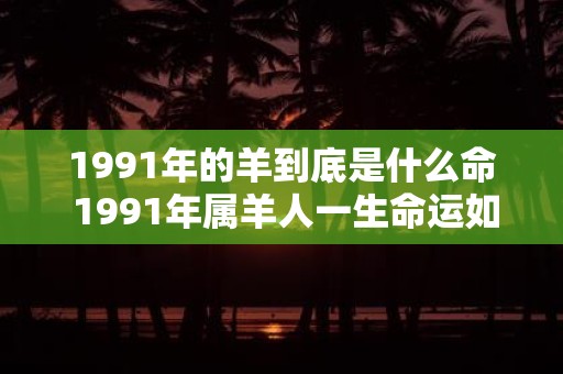 1991年的羊到底是什么命 1991年属羊人一生命运如何