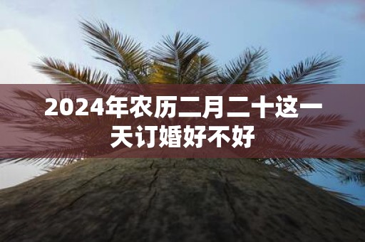 2025年农历二月二十这一天订婚好不好