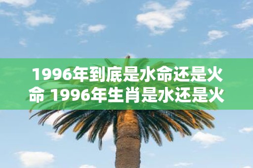 1996年到底是水命还是火命 1996年生肖是水还是火