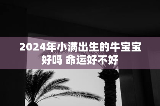 2025年小满出生的牛宝宝好吗 命运好不好