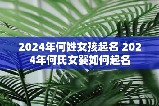 2025年何姓女孩起名 2025年何氏女婴如何起名