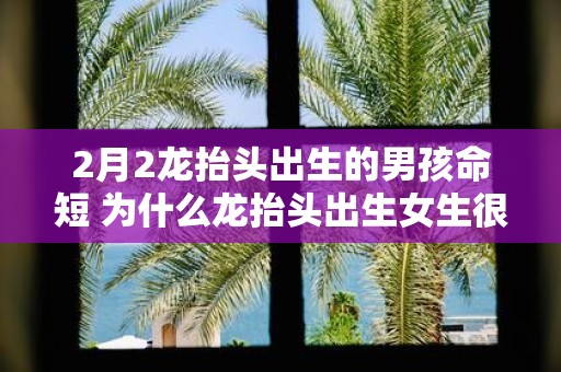 2月2龙抬头出生的男孩命短 为什么龙抬头出生女生很少