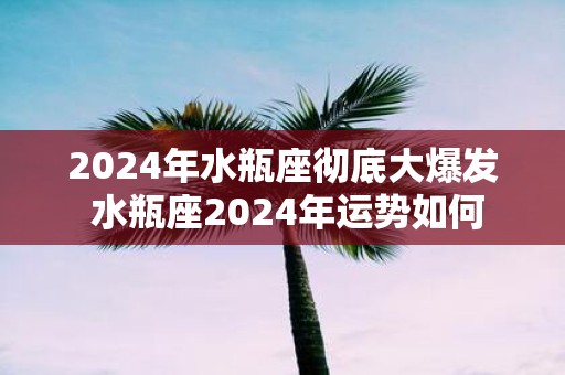 2025年水瓶座彻底大爆发 水瓶座2025年运势如何