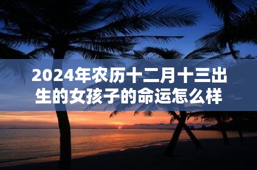 2025年农历十二月十三出生的女孩子的命运怎么样