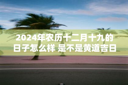2025年农历十二月十九的日子怎么样 是不是黄道吉日