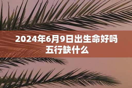 2025年6月9日出生命好吗 五行缺什么