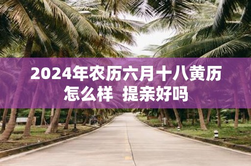 2025年农历六月十八黄历怎么样 提亲好吗