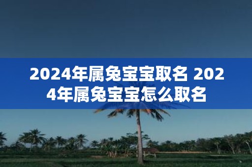 2025年属兔宝宝取名 2025年属兔宝宝怎么取名