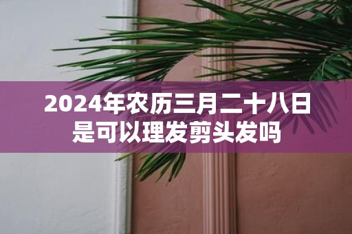 2025年农历三月二十八日是可以理发剪头发吗