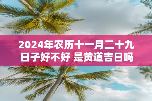 2025年农历十一月二十九日子好不好 是黄道吉日吗