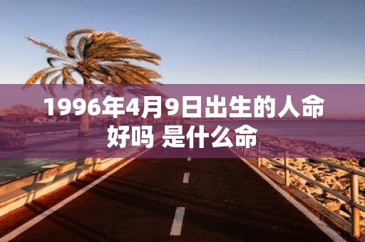 1996年4月9日出生的人命好吗 是什么命