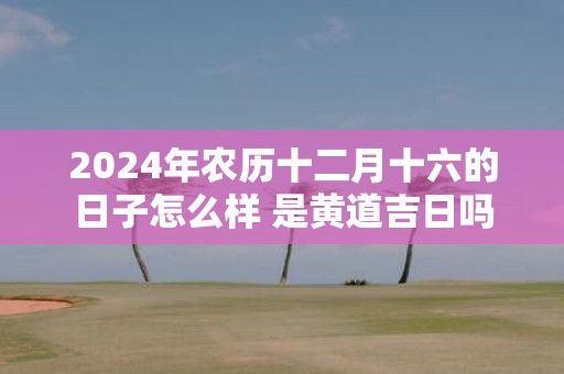 2025年农历十二月十六的日子怎么样 是黄道吉日吗
