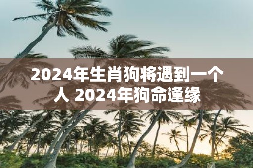 2025年生肖狗将遇到一个人 2025年狗命逢缘