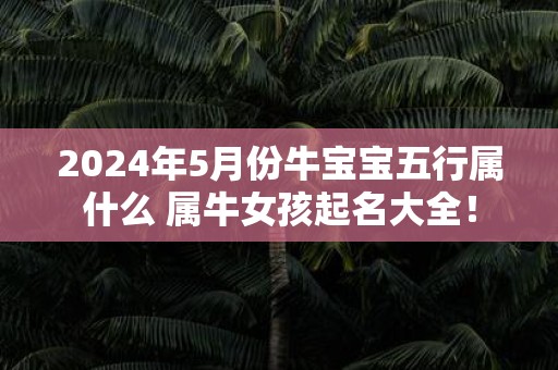 2025年5月份牛宝宝五行属什么 属牛女孩起名大全！