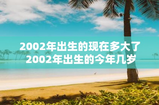 2002年出生的现在多大了 2002年出生的今年几岁