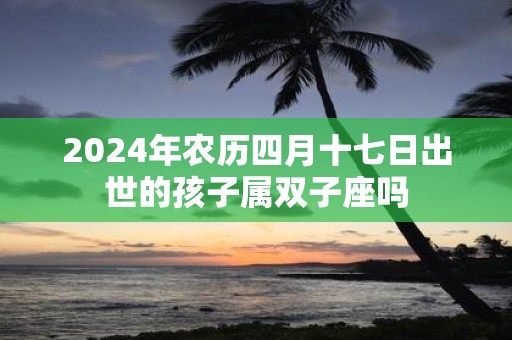 2025年农历四月十七日出世的孩子属双子座吗