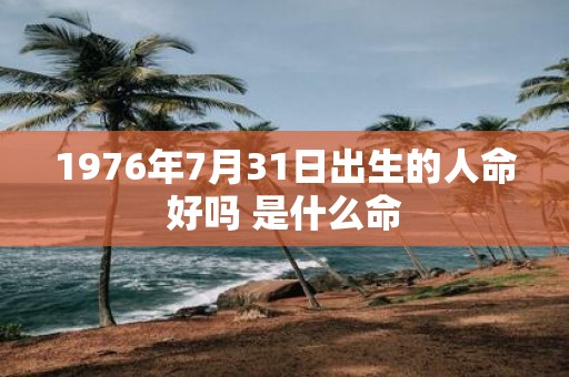1976年7月31日出生的人命好吗 是什么命