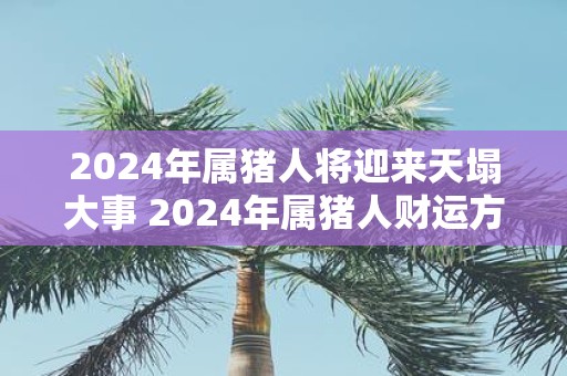2025年属猪人将迎来天塌大事 2025年属猪人财运方位
