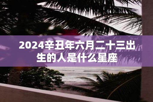 2025辛丑年六月二十三出生的人是什么星座