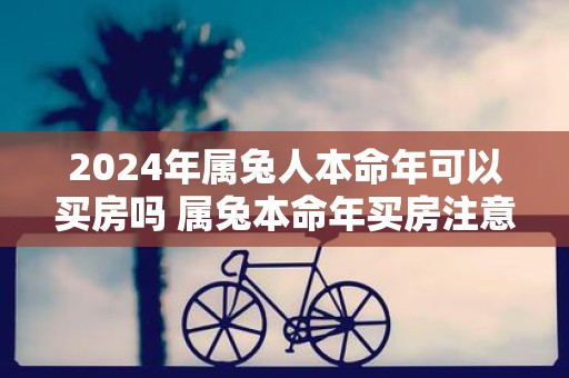 2025年属兔人本命年可以买房吗 属兔本命年买房注意事项