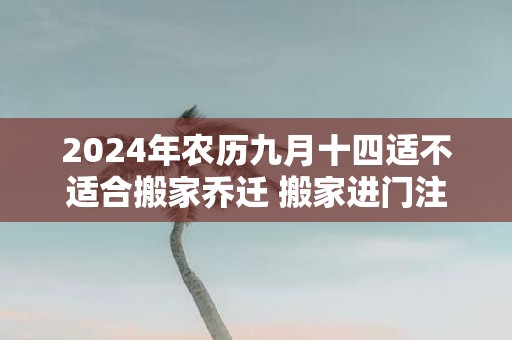 2025年农历九月十四适不适合搬家乔迁 搬家进门注意事项