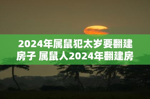 2025年属鼠犯太岁要翻建房子 属鼠人2025年翻建房子好不好