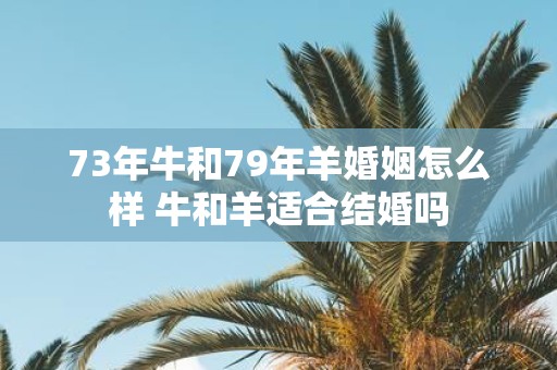 73年牛和79年羊婚姻怎么样 牛和羊适合结婚吗