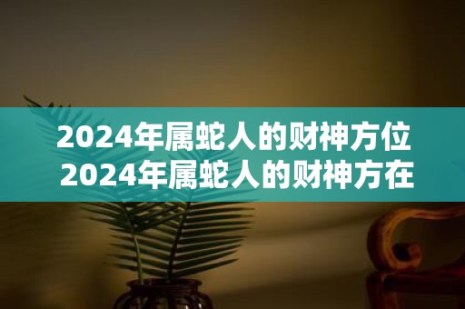2025年属蛇人的财神方位 2025年属蛇人的财神方在哪