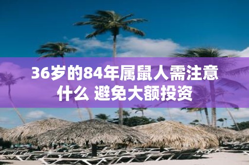 36岁的84年属鼠人需注意什么 避免大额投资