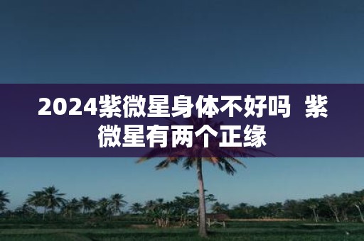 2025紫微星身体不好吗 紫微星有两个正缘