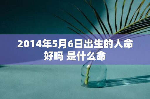 2014年5月6日出生的人命好吗 是什么命