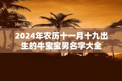 2025年农历十一月十九出生的牛宝宝男名字大全