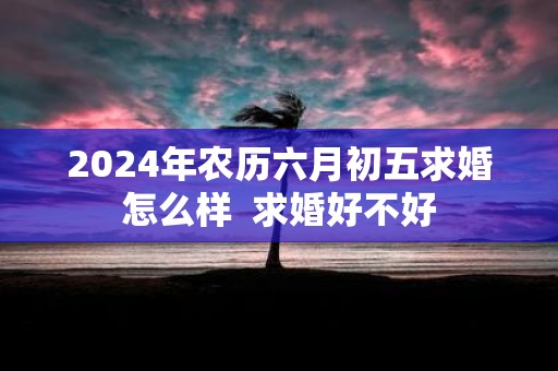 2025年农历六月初五求婚怎么样 求婚好不好