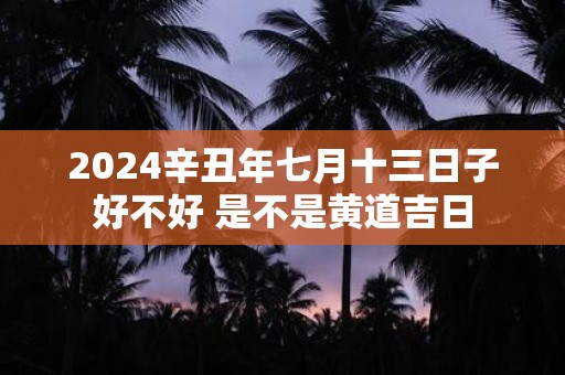 2025辛丑年七月十三日子好不好 是不是黄道吉日