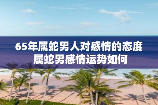 65年属蛇男人对感情的态度 属蛇男感情运势如何