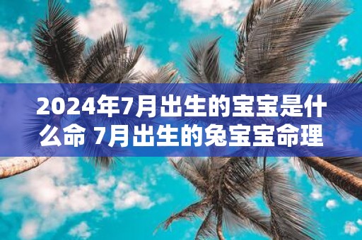 2025年7月出生的宝宝是什么命 7月出生的兔宝宝命理性格详解