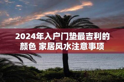 2025年入户门垫最吉利的颜色 家居风水注意事项