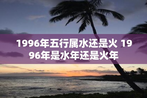 1996年五行属水还是火 1996年是水年还是火年