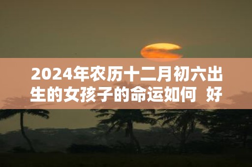 2025年农历十二月初六出生的女孩子的命运如何 好不好