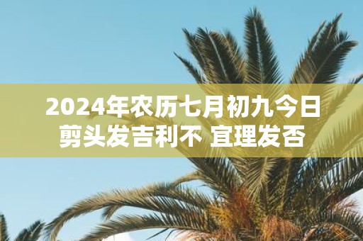 2025年农历七月初九今日剪头发吉利不 宜理发否