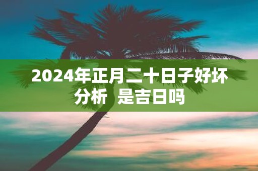 2025年正月二十日子好坏分析 是吉日吗