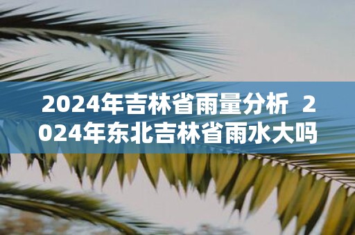2025年吉林省雨量分析 2025年东北吉林省雨水大吗