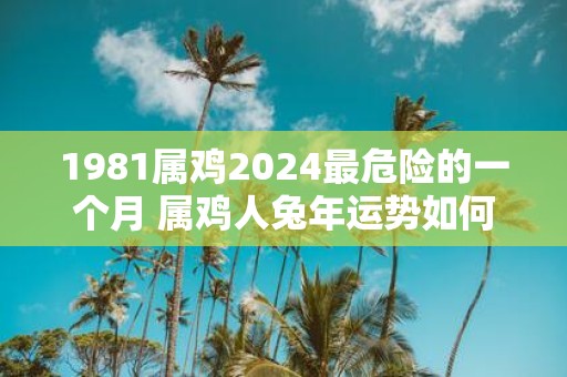 1981属鸡2025最危险的一个月 属鸡人蛇年运势如何