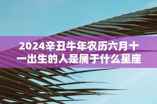 2025辛丑牛年农历六月十一出生的人是属于什么星座 命运如何
