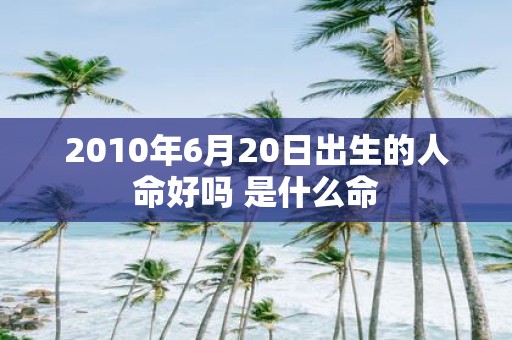 2010年6月20日出生的人命好吗 是什么命