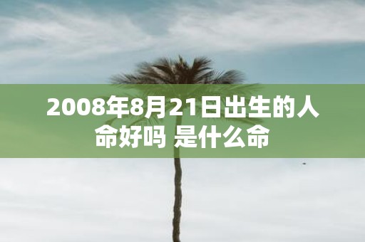 2008年8月21日出生的人命好吗 是什么命