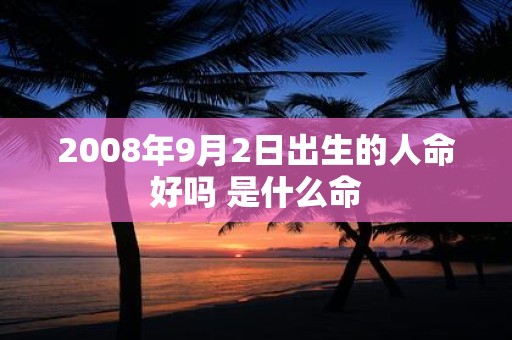 2008年9月2日出生的人命好吗 是什么命