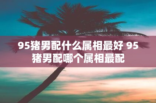 95猪男配什么属相最好 95猪男配哪个属相最配